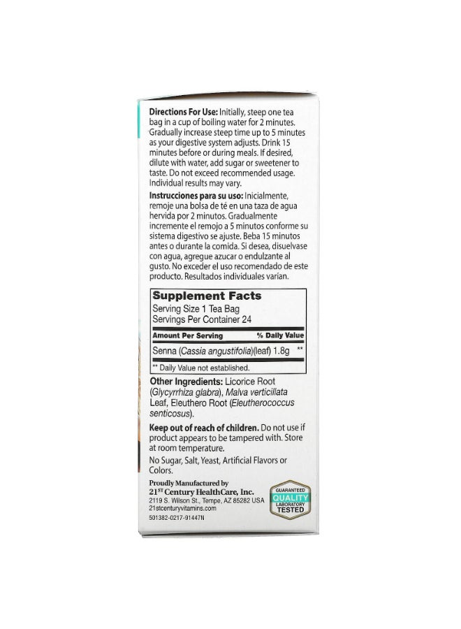 القرن الحادي والعشرون شاي أعشاب للتخسيس - 24 كيس شاي - Image 2